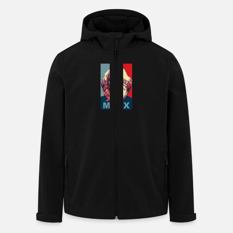 Karl Marx - Recycelte Männer Softshell-Jacke von Stanley/Stella - Schwarz