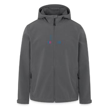 Van on the road - Veste softshell homme en polyester recyclé Stanley/Stella - noir - Devant - AI Model Male 185 light (185cm)
