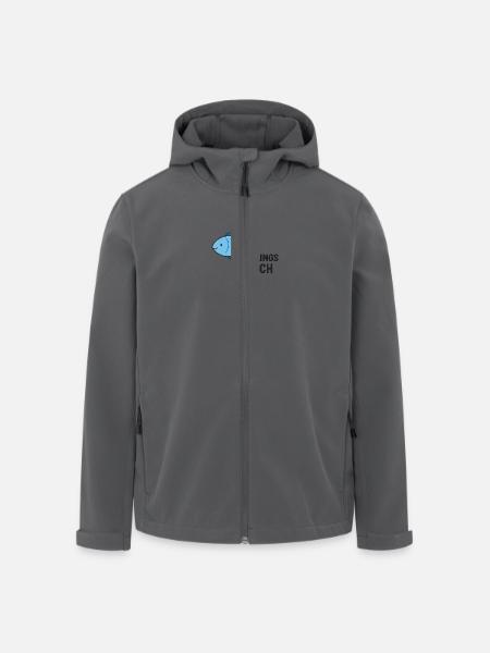 LIEBLINGS FISCH - Recycelte Männer Softshell-Jacke von Stanley/Stella - Schwarz