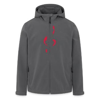 Musik, Herz - Recycelte Männer Softshell-Jacke von Stanley/Stella - Schwarz - Vorne - AI Model Male 185 light (185cm)