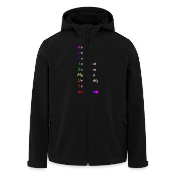 Autismus - Recycelte Männer Softshell-Jacke von Stanley/Stella - Schwarz - Vorne - AI Model Male 185 light (185cm)