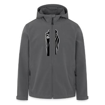 Der Tod kapuze böse sonnenbrille - Recycelte Männer Softshell-Jacke von Stanley/Stella - Anthrazit - Vorne - AI Model Male 185 light (185cm)