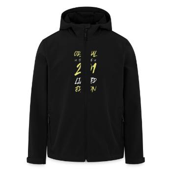 2001 Édition limitée - Veste softshell homme en polyester recyclé Stanley/Stella - noir - Devant - AI Model Male 185 light (185cm)