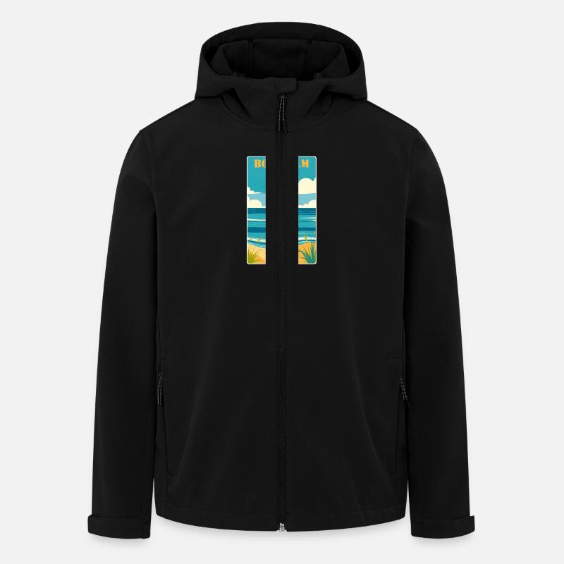 Bornholm - Recycelte Männer Softshell-Jacke von Stanley/Stella - Schwarz