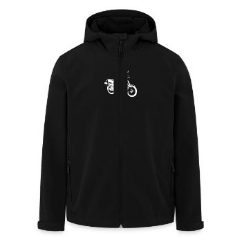 Simson S51 Enduro - Recycelte Männer Softshell-Jacke von Stanley/Stella - Schwarz - Vorne - AI Model Male 185 light (185cm)