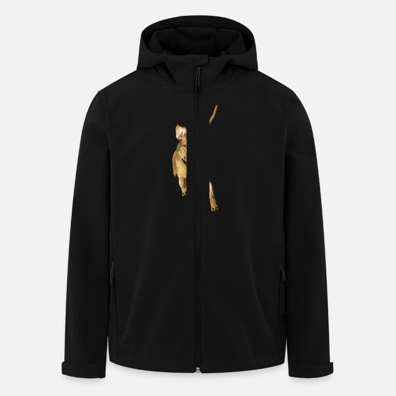 Rhodesian Ridgeback Livernose - Men’s Recycled Softshell Jacket by Stanley/Stella - black