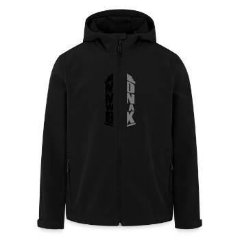 A Mad Man In A Box - Recycelte Männer Softshell-Jacke von Stanley/Stella - Schwarz - Vorne - AI Model Male 185 light (185cm)