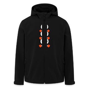 3 Enten Turm Freunde Kinder Huckepack sitzen Kopf - Recycelte Männer Softshell-Jacke von Stanley/Stella - Schwarz - Vorne - AI Model Male 185 light (185cm)
