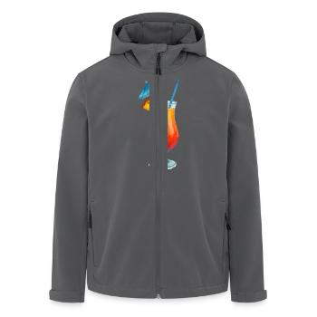 cocktail - Veste softshell homme en polyester recyclé Stanley/Stella - noir - Devant - AI Model Male 185 light (185cm)