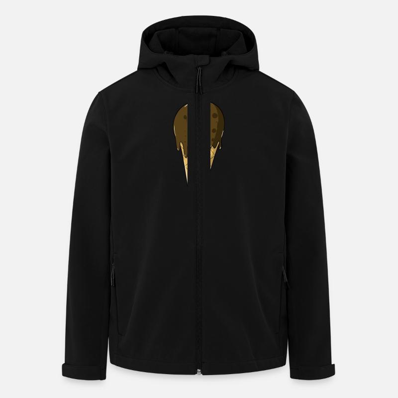 Eis | Schoko Eiscreme | Iceceam - Recycelte Männer Softshell-Jacke von Stanley/Stella - Schwarz