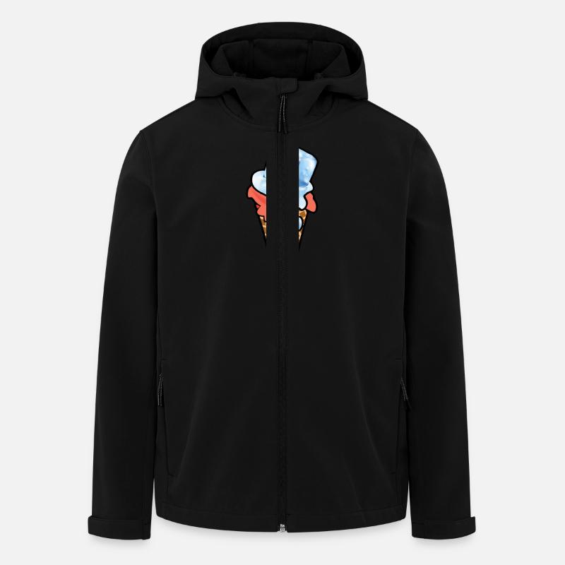 Ice Cone - Men’s Recycled Softshell Jacket by Stanley/Stella - black