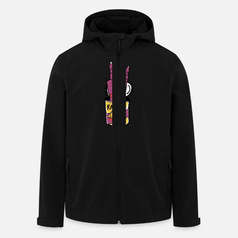 Ravioli Rocks - Recycelte Männer Softshell-Jacke von Stanley/Stella - Schwarz