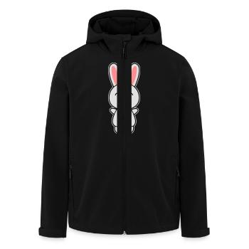 Cute Rabbit / Bunny - Veste softshell homme en polyester recyclé Stanley/Stella - noir - Devant - AI Model Male 185 light (185cm)