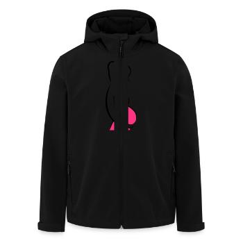 Schwangere Silhouette - Recycelte Männer Softshell-Jacke von Stanley/Stella - Schwarz - Vorne - AI Model Male 185 light (185cm)