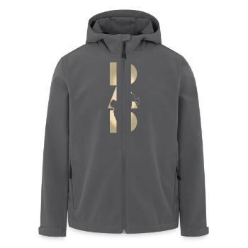 father & son 2 - Veste softshell homme en polyester recyclé Stanley/Stella - noir - Devant - AI Model Male 185 light (185cm)