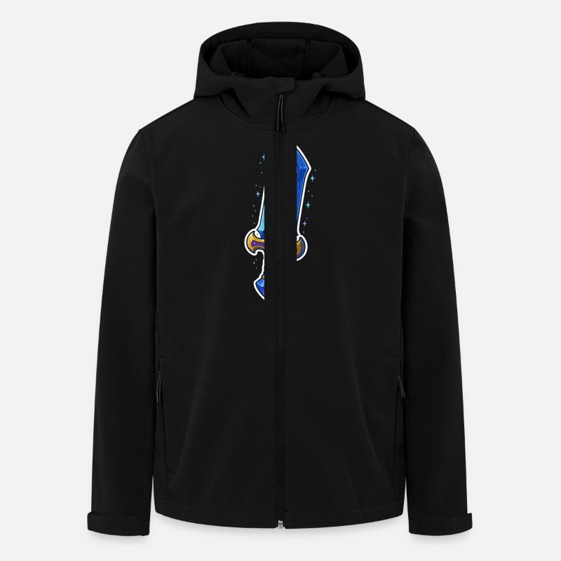 Fantasy Sword - Men’s Recycled Softshell Jacket by Stanley/Stella - black