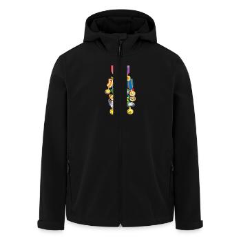 Medailles - Veste softshell homme en polyester recyclé Stanley/Stella - noir - Devant - AI Model Male 185 light (185cm)