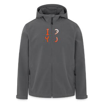VALENTINSTAG HERZ LIEBE LIEBE ROSE R - Recycelte Männer Softshell-Jacke von Stanley/Stella - Schwarz - Vorne - AI Model Male 185 light (185cm)