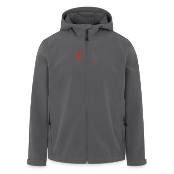 MZ ETZ250 Made in Zschopa - Recycelte Männer Softshell-Jacke von Stanley/Stella - Schwarz - Vorne - AI Model Male 185 light (185cm)