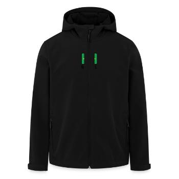 National flag of Brazil - Men’s Recycled Softshell Jacket by Stanley/Stella - black - Front - AI Model Male 185 light (185cm)