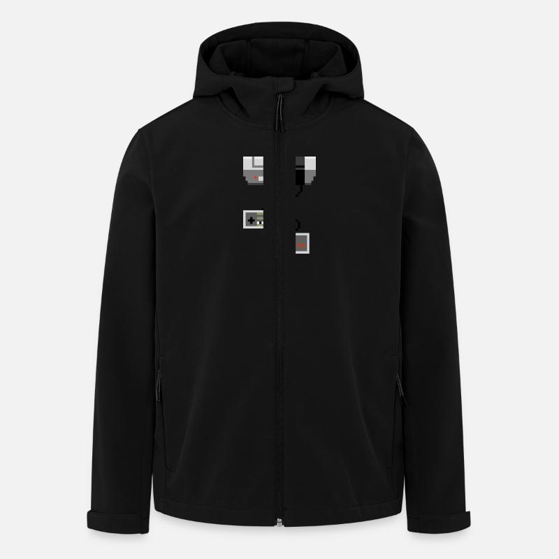 NES Retro Console - Recycelte Männer Softshell-Jacke von Stanley/Stella - Schwarz