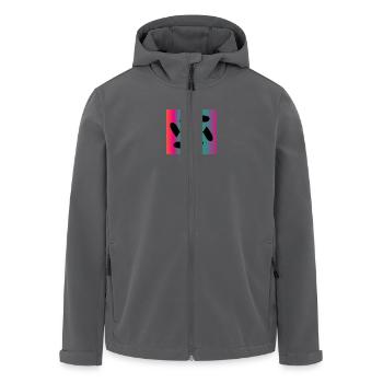 ART. GEEK. VINTAGE. GRAPHIQUE. MANGA. ASIE - Veste softshell homme en polyester recyclé Stanley/Stella - noir - Devant - AI Model Male 185 light (185cm)