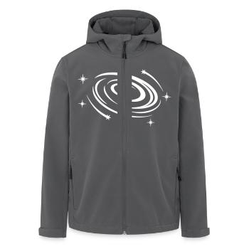GALAXY - Veste softshell homme en polyester recyclé Stanley/Stella - noir - Devant - AI Model Male 185 light (185cm)