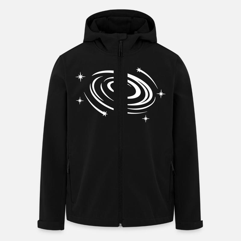 GALAXY GRAVITATION - Recycelte Männer Softshell-Jacke von Stanley/Stella - Schwarz