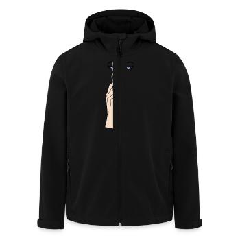 Smoking Hot - Recycelte Männer Softshell-Jacke von Stanley/Stella - Schwarz - Vorne - AI Model Male 185 light (185cm)