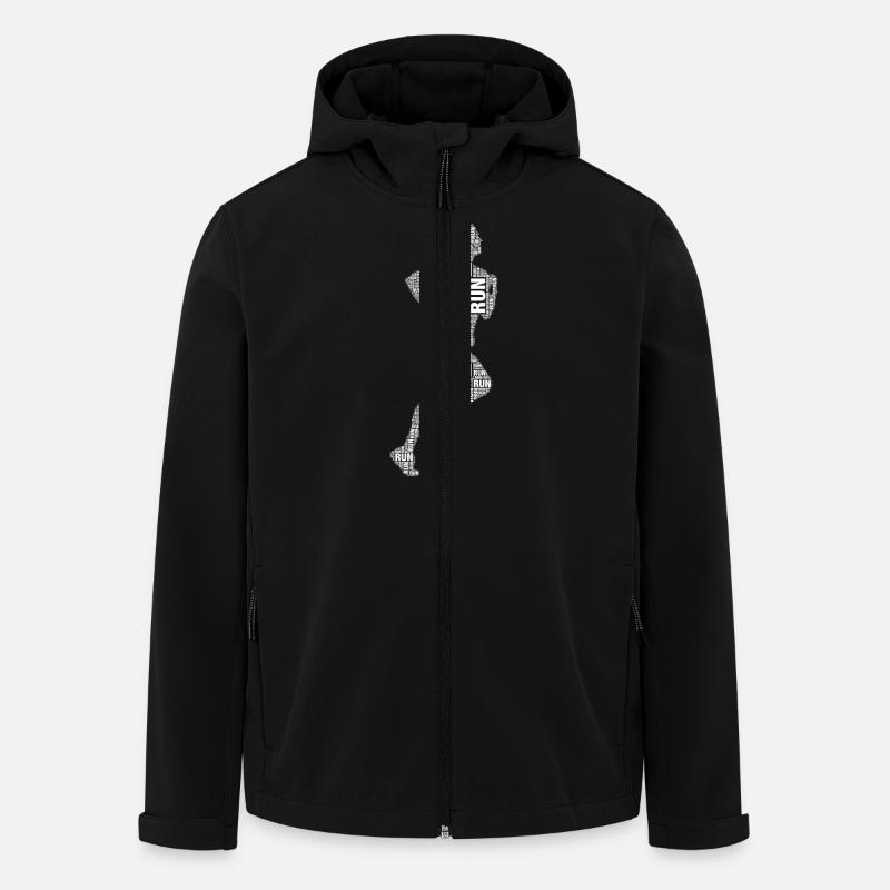 runner running - Men’s Recycled Softshell Jacket by Stanley/Stella - black