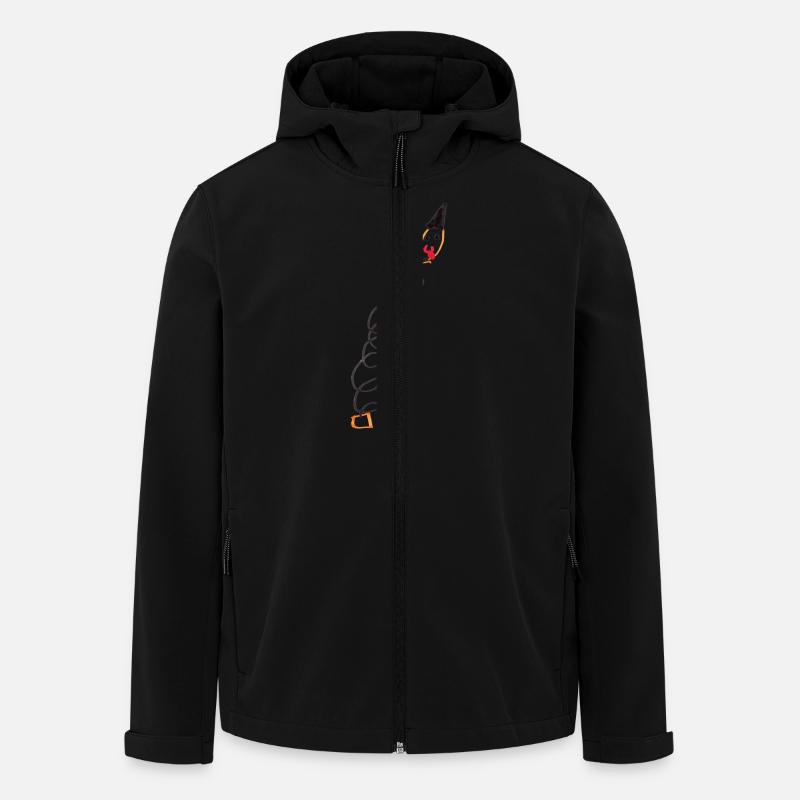 Jack-in-the-Box (transparent) - Recycelte Männer Softshell-Jacke von Stanley/Stella - Schwarz