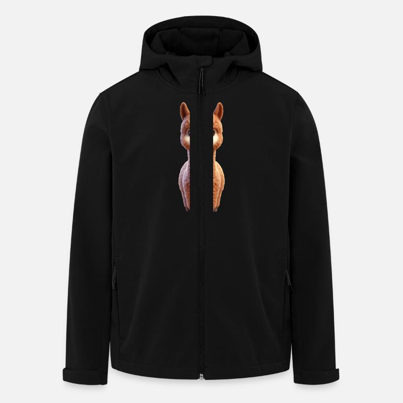Alpaka 2 - Recycelte Männer Softshell-Jacke von Stanley/Stella - Schwarz