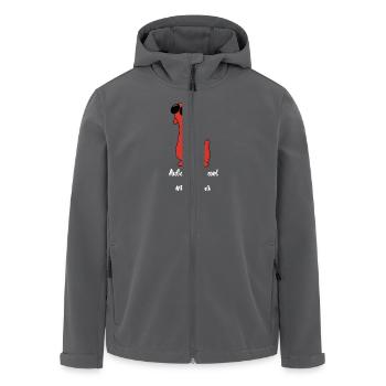 Moon calf alien cool in white - Men’s Recycled Softshell Jacket by Stanley/Stella - black - Front - AI Model Male 185 light (185cm)