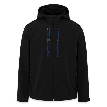 On m’appelle papy parce que je suis trop cool - Veste softshell homme en polyester recyclé Stanley/Stella - noir - Devant - AI Model Male 185 light (185cm)