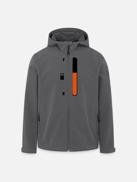 tankanzeige - Men’s Recycled Softshell Jacket by Stanley/Stella - black