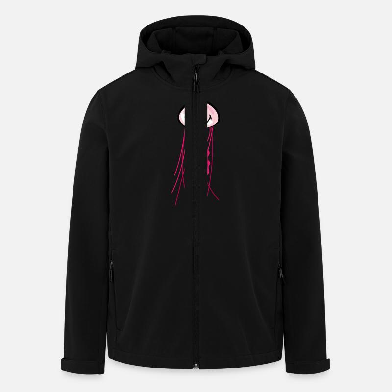 Smiley Jellyfish - Veste softshell homme en polyester recyclé Stanley/Stella - noir