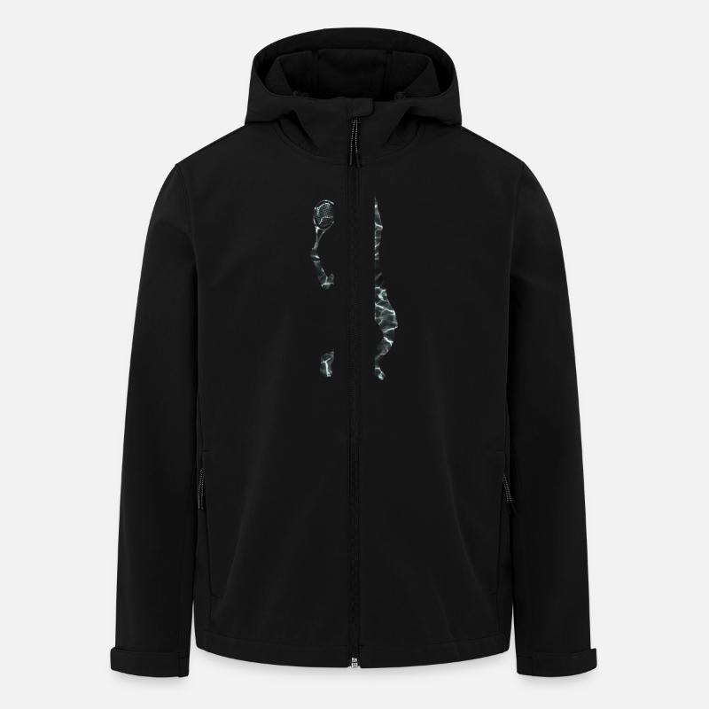 Tennis Splash Serve - Recycelte Männer Softshell-Jacke von Stanley/Stella - Schwarz