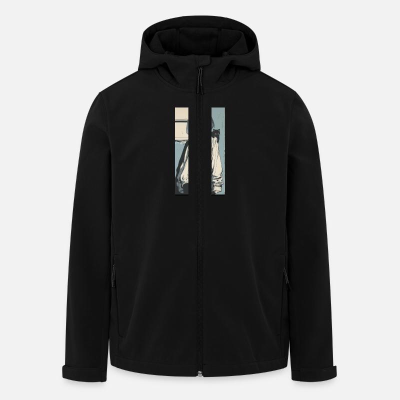 SWS ANIME - Recycelte Männer Softshell-Jacke von Stanley/Stella - Schwarz