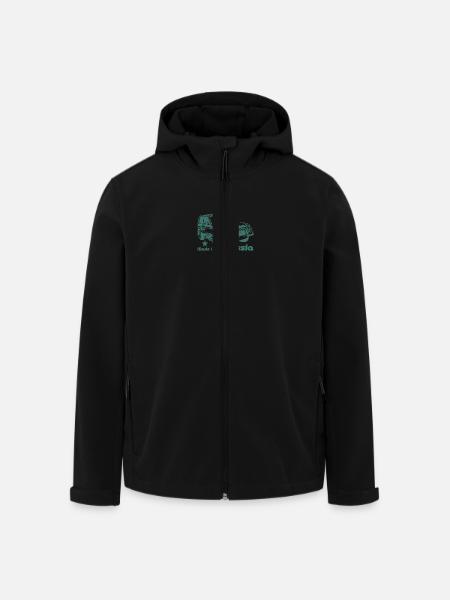 Lada Niva - Recycelte Männer Softshell-Jacke von Stanley/Stella - Schwarz