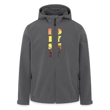 Paysage de coucher de soleil - Veste softshell homme en polyester recyclé Stanley/Stella - noir - Devant - AI Model Male 185 light (185cm)