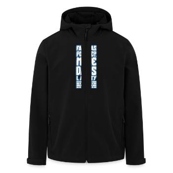 mémé dans l'azerty t-shirt geek - Veste softshell homme en polyester recyclé Stanley/Stella - noir - Devant - AI Model Male 185 light (185cm)