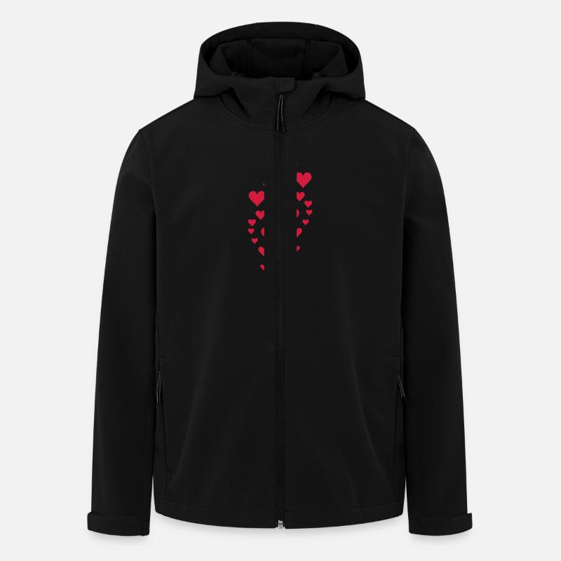 amour - Veste softshell homme en polyester recyclé Stanley/Stella - noir