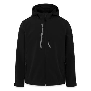 Gartenschere 2 - Recycelte Männer Softshell-Jacke von Stanley/Stella - Schwarz - Vorne - AI Model Male 185 light (185cm)