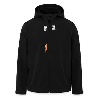 Read Books - Giraffe - Men’s Recycled Softshell Jacket by Stanley/Stella - black - Front - AI Model Male 185 light (185cm)