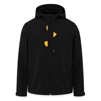 empreintes de canard quatre jusqu'à la conception - Veste softshell homme en polyester recyclé Stanley/Stella - noir - Devant - AI Model Male 185 light (185cm)
