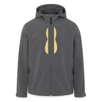 Peanut peanuts nüsse money geld 3c - Recycelte Männer Softshell-Jacke von Stanley/Stella - Anthrazit - Vorne - AI Model Male 185 light (185cm)