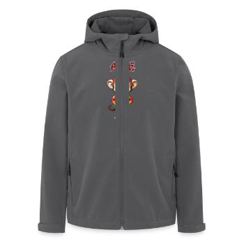 Affe - chinesisches Sternzeichen - Astrologie - Recycelte Männer Softshell-Jacke von Stanley/Stella - Schwarz - Vorne - AI Model Male 185 light (185cm)