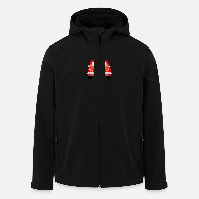 Auto (Heckansicht) - Recycelte Männer Softshell-Jacke von Stanley/Stella - Schwarz