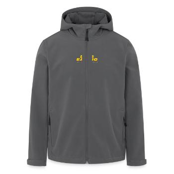 Less eating more praying: Ramadan text design - Men’s Recycled Softshell Jacket by Stanley/Stella - anthracite - Front - AI Model Male 185 light (185cm)