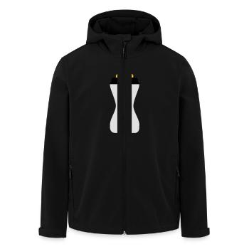 Babyflaschen - Recycelte Männer Softshell-Jacke von Stanley/Stella - Schwarz - Vorne - AI Model Male 185 light (185cm)